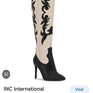 COPY - INC high heel boots, gorgeous!  NEVER WORN, never out of box. Box includ…